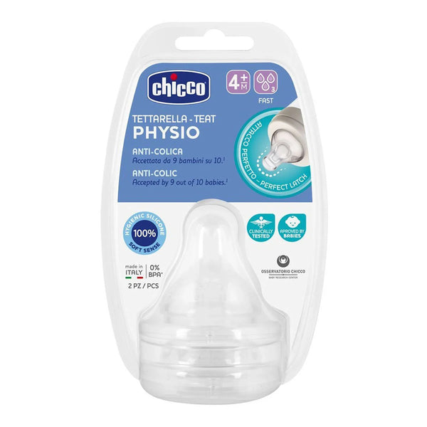 Chicco Teats Perfect for 4M+ Baby Fast Flow
