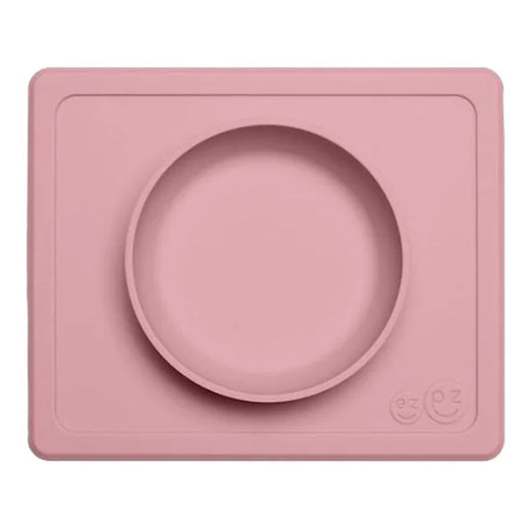 EzPz Mini Bowl 100% Food Grade Silicone Suction Bowl, Non Slip, BPA Free - Blush