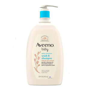 Aveeno Baby Gentle Wash and Shampoo - 976ml
