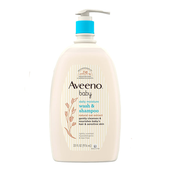 Aveeno Baby Gentle Wash and Shampoo - 976ml