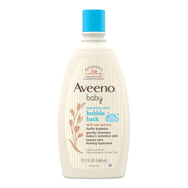 Aveeno Baby Sensitive Skin Bubble Bath - 568ml