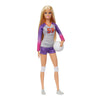 Barbie Made to Move Career Volleyball Player Doll with Uniform and Ball for Kids