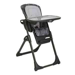 Joie High Chair Mimzy Recline 2 in 1, Birth to 15 kg - ABC Charcoal