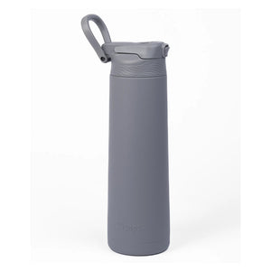 Kicups FlexiFlow Stainless Steel Water Bottle 750ml - Grey
