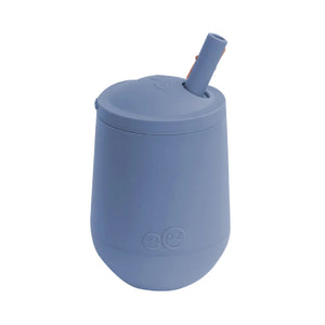 EzPz Mini Cup + Straw Training System for Toddlers - Indigo