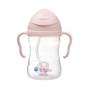 B.Box Weighted Straw Sippy Cup 240ml for 6m+ - Blush Pink