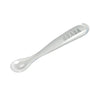 Beaba 1st Stage Silicone Spoon with Ultra Soft Tip, Gum Friendly, Ergonomic Handles - Light Mist - Dezine Kids