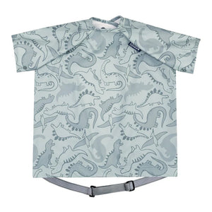 Bibado Short Sleeve Coverall Weaning Bib - Dino Roar