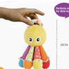 Activity Octopus Early Learning Play Soft Toy with Crinkle Sound Rattle for Baby