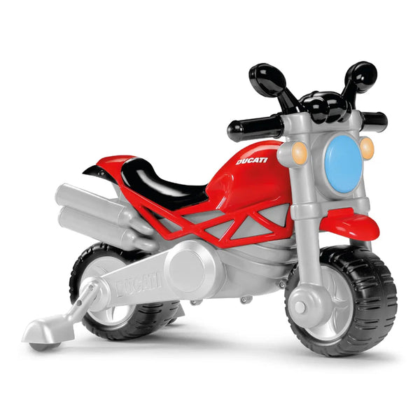 Chicco Toy Ducati Monster Ride On with Removable Side Wheels & Push Along Toy For 1.5 to 5 Years