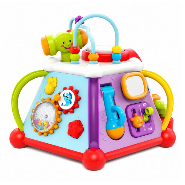 Hola 15 in 1 Discover Activity Cube: Interactive Toy for Toddlers - Dezine Kids