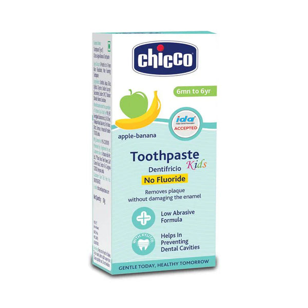 Chicco Tooth Paste Apple Banana No Fluoride (6M to 6Y) - 50g