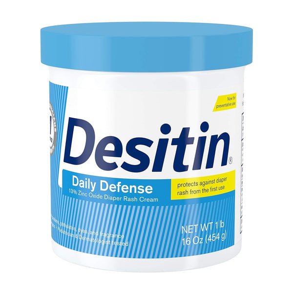 Desitin Daily Defense Diaper Rash Cream With Zinc Oxide - 16 Oz/454 gm