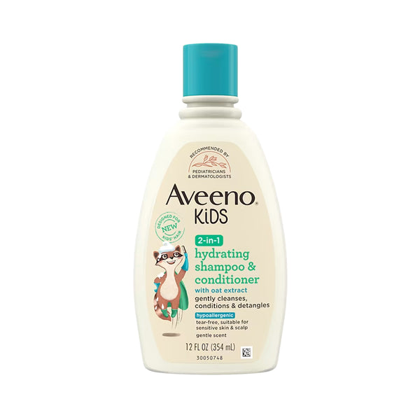 Aveeno Kids 2 in 1 Shampoo & Conditioner, Hypoallergenic - 354ml