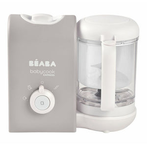 Beaba Babycook Express Multifunctional Baby Food Processor, Blender, Steamer, Sterilizer and Cooker - Velvet Grey