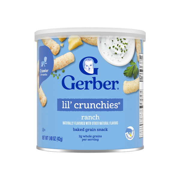 Gerber Lil Crunchies for Crawlers, 8+ months - Ranch