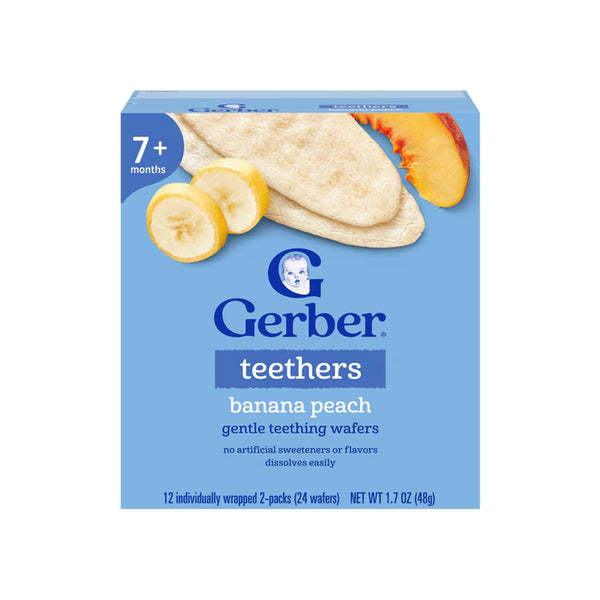 Gerber Teether for Crawlers, 7+ months - Banana Peach