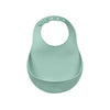 Beaba Silicone Waterproof Baby Feeding Bib with Food Catcher Pocket, BPA-Free, Easy to Clean - Sage Green