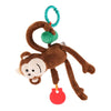 Nuluv Jittery Baby Toy, Vibrating Plush with Soft Fabric - Monkey