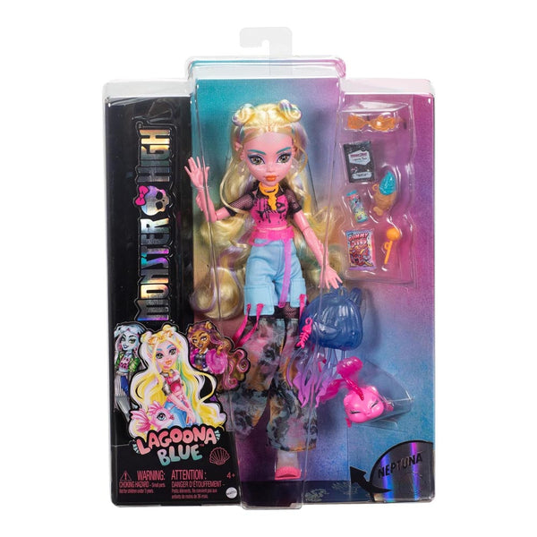 Barbie Monster High Lagoona Blue Fashion Doll With Pet Neptuna And Accessories