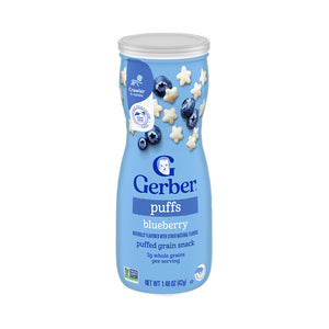 Gerber Puffs for Crawlers, 8+ months - Blueberry