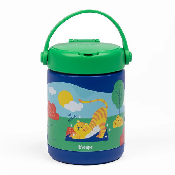 Kicups Joyful Jar Stainless Steel Insulated Food Jar 488ml - Jungle Gym