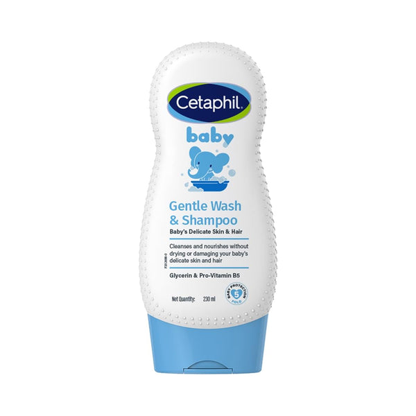 Cetaphil Baby Gentle Wash & Shampoo With Glycerin & Panthenol - 230 ml - Dezine Kids