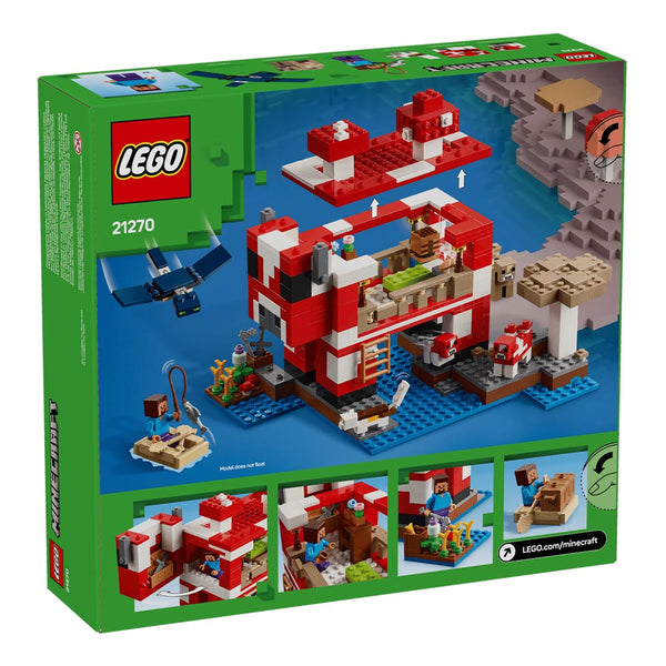 Lego Minecraft The Mooshroom House Island Gamer Kit Toy for Kids