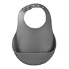 Beaba Silicone Bib - Mineral Grey