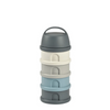 Beaba Stacked Formula Container, Airtight Multifunctional Storage Container, 4 Interchangeable Compartments, Microwave Safe - Blue/Mineral Grey