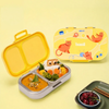 Basil 2 Compartment Stainless Steel Lunchbox with Plastic Lid - Kitty Party