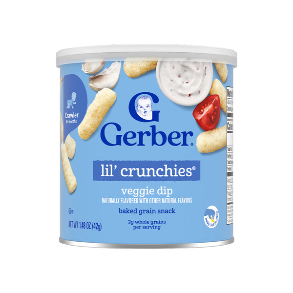 Gerber Lil Crunchies for Crawlers, 8+ months - Veggie Dip