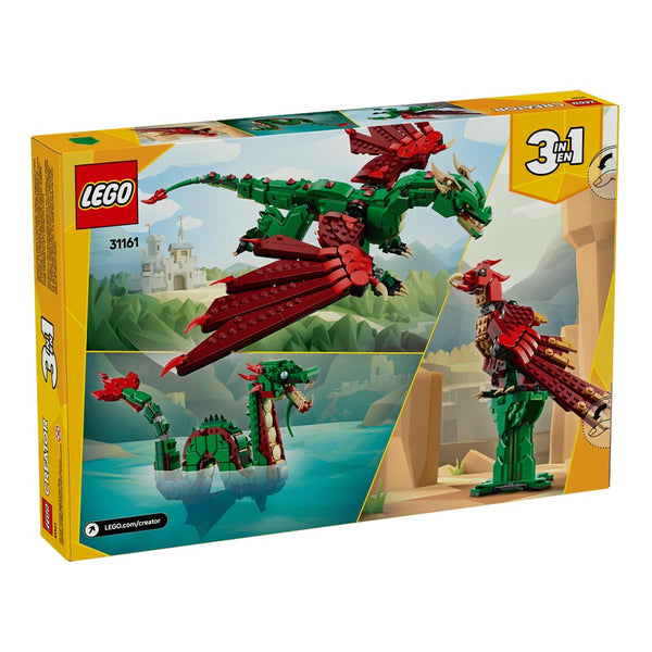 Lego Creator 3 in 1 Medieval Dragon Creature Toy Playset