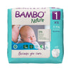 Bambo Nature Tape Diapers, Size 1, XS Size (2-4 Kgs) 22pcs - Dezine Kids