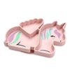 Melii 100% Food Grade Silicone Plate Suction Base With Divided Sections - Unicorn