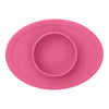 EzPz Tiny Bowl 100% Food Grade Silicone Suction Bowl Non Slip & Microwave Safe - Bright Pink