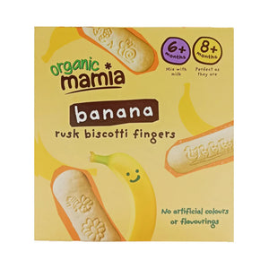 Mamia Organic Rusk Biscotti Fingers 100g - Banana