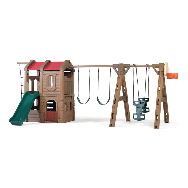 Step2 Naturally Playful Adventure Lodge Play Center with Glider for Kids