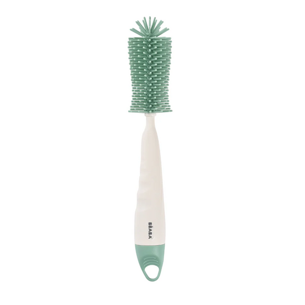 Beaba 2 in 1 Silicone Bottle Brush - Sage Green