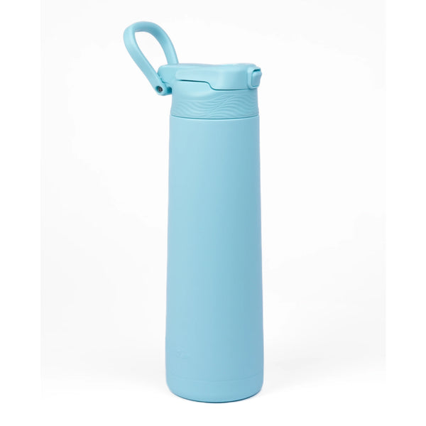 Kicups FlexiFlow Stainless Steel Water Bottle 750ml - Light Blue