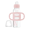 Dr.Browns Milestone Narrow Sippy Spout Bottle with Silicone Handles (6m+) 8oz/250 ml - Light Pink - Dezine Kids