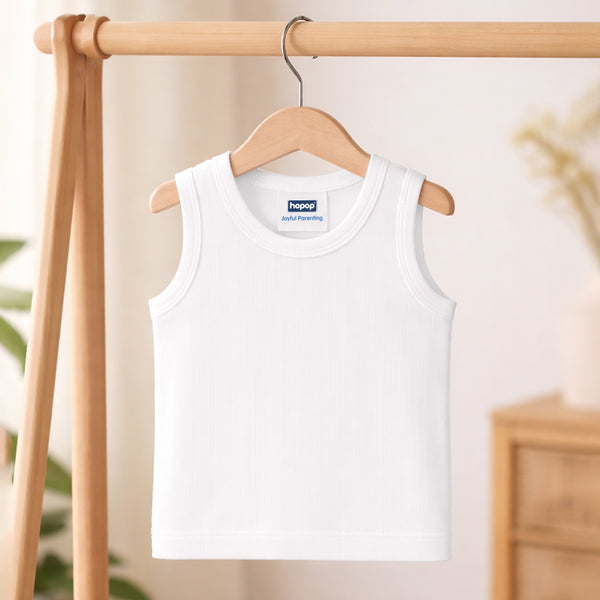 Hopop Baby Round Neck Sleeveless Cotton Vest Pack of 1