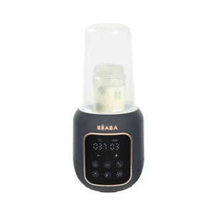 Beaba Multi Milk 5 in 1 Baby Bottle Warmer, Fast Steam Mode, Defrost & Baby Food Warmer with LED Display, Touch Screen & Adjustable Timer - Night Blue
