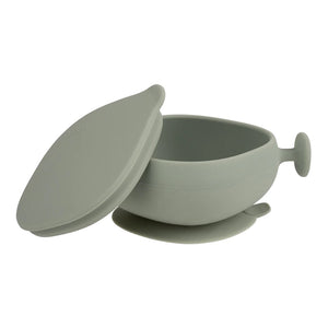 B.Box Silicone Bowl Plus Lid With Suction Base - Sage Green