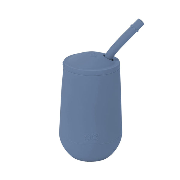 EzPz Happy Cup + Straw Training System for Toddlers - Indigo - Dezine Kids
