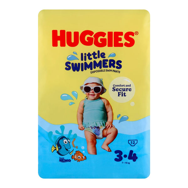 Huggies Little Swimmers Disposable Swim Nappies, 7 to 15 Kg, 12 Pants