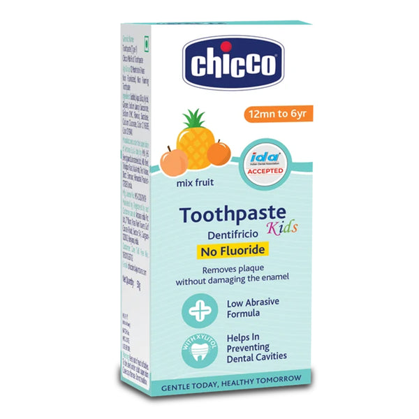 Chicco Tooth Paste No Fluoride 1Y to 6Year 50G - Mix Fruit