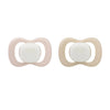 B Box Glow Silicone Pacifiers Pack Of 2 (0-6M) - Blush & Latte