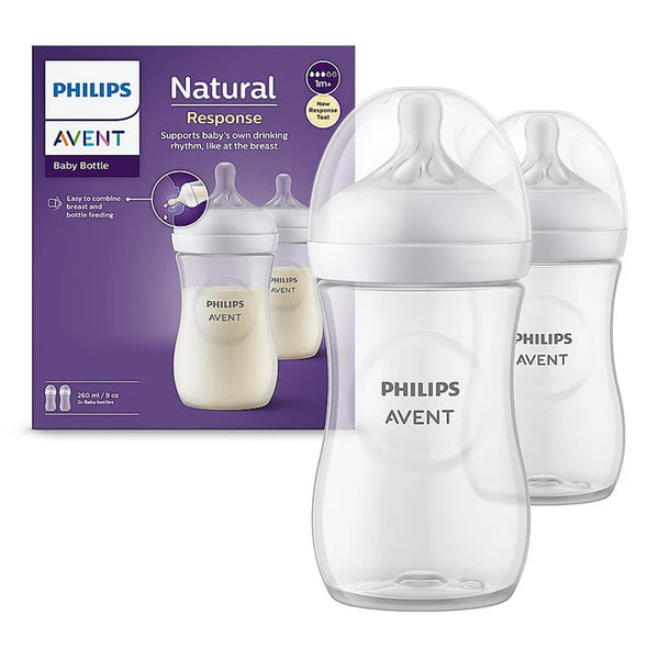 Philips Avent Feeding Bottle With Natural Response Nipple (Pack of 2) - 260 ml