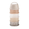 Beaba Stacked Formula Container, Airtight Multifunctional Storage Container, 4 Interchangeable Compartments, Microwave Safe - Clay